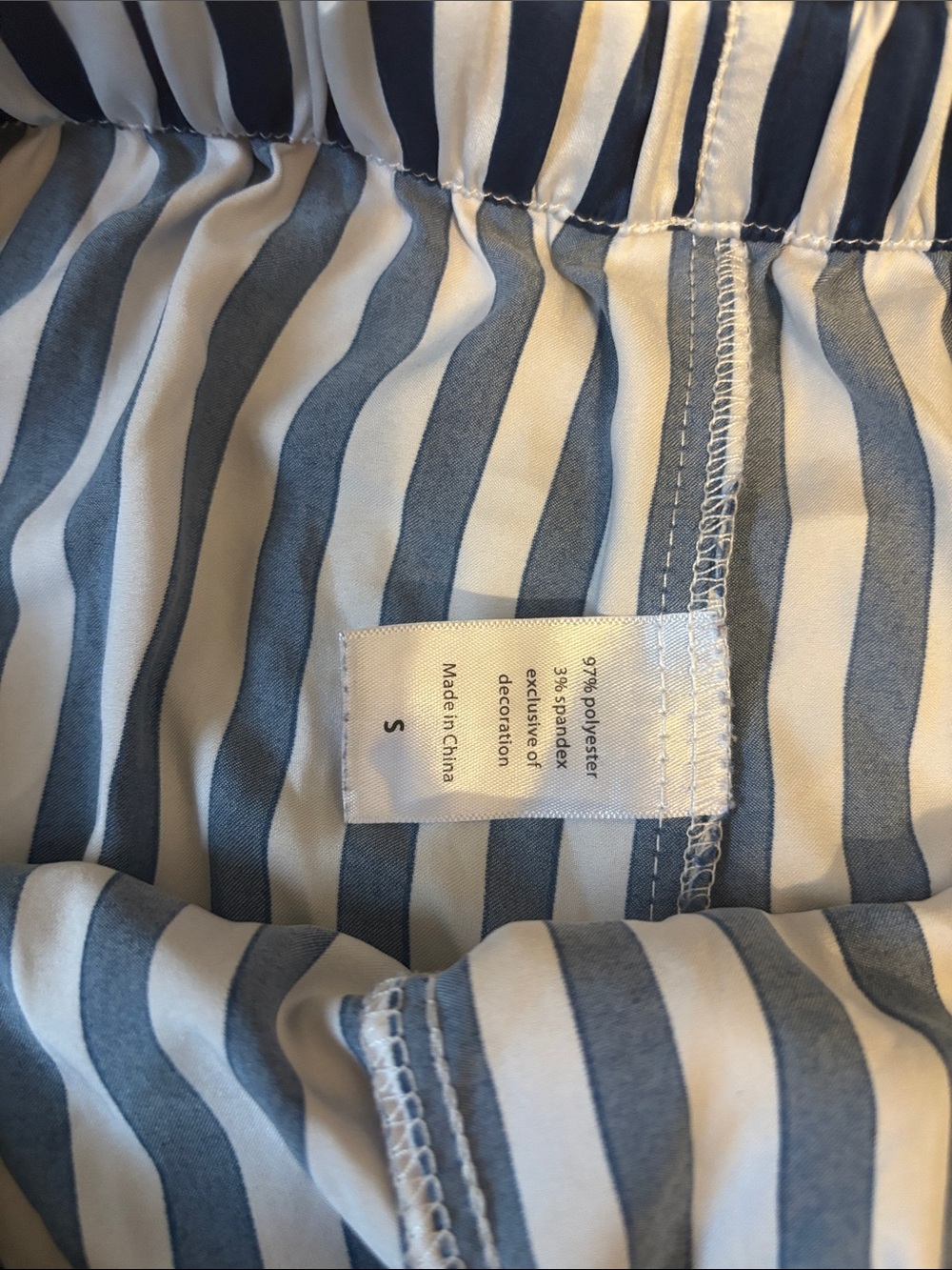 Serenedelicacy Blue & White Striped Short Pajama Set - Picture 6 of 6